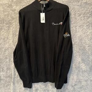 NEW Cutter & Buck Men's Golf Pullover 1/4 Zip Size XL Black Bocus D'Or Bridor